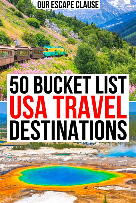 USA Bucket List: 50 Best Places to Visit in the US.